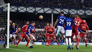 Dominic Calvert-Lewin Scores Everton's Second Goal vs. Watford at Goodison Park