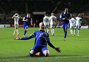 Images Dated 22nd December 2013: Double Trouble: Ross Barkley's Brace Fuels Everton's Premier League Victory over Swansea City