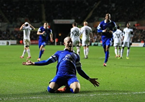 Swansea City 1 V Everton 2 : Liberty Stadium : 22-12-2013 Prints: Double Trouble: Ross Barkley's Brace Fuels Everton's Premier League Victory over Swansea City (December 22)