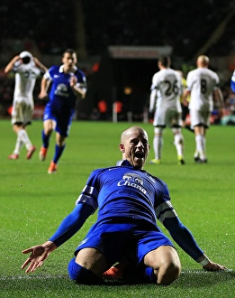 Swansea City 1 V Everton 2 : Liberty Stadium : 22-12-2013 Prints: Double Trouble: Ross Barkley's Brace Powers Everton to Premier League Win over Swansea City (22-12-2013)
