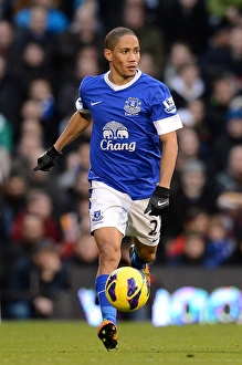Fulham 2 V Everton 2 : Craven Cottage : 03-11-2012 Prints: Dramatic Equalizer: Steven Pienaar Rescues Everton at Craven Cottage (3-11-2012)