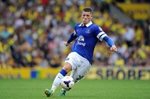 Norwich City 2 v Everton 2 : Carrow Road : 17-08-2013 Collection: Dramatic Ross Barkley Performance: Everton Battles Back from Behind to Secure 2-2 Draw against