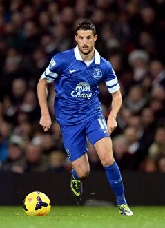 Images Dated 8th December 2013: Draw at Emirates: Kevin Mirallas Scores for Everton Against Arsenal (December 8, 2013)