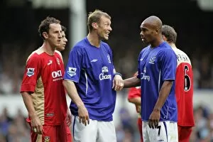 Everton v Portsmouth Collection: Duncan Ferguson and Marcus Bent