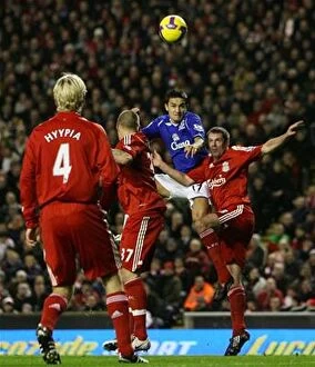Liverpool v Everton Collection: The Epic Rivalry: Liverpool vs. Everton - Season 08-09: A Battle Between Red and Blue