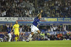 Euphoric Moment: James Beattie's Thrilling Goal Celebration for Everton FC