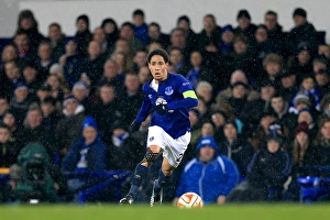 Framed Print : Europa League Showdown: Everton vs FK Krasnodar at Goodison Park with Steven Pienaar Framed Print : Europa League Showdown: Everton vs FK Krasnodar at Goodison Park with Steven Pienaar