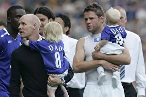 Everton Champions: Beattie and Johnson's Triumphant Lap of Honor (Everton v Portsmouth, FA Barclays Premiership, Goodison Park, 5/5/07)