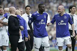 Everton Champions: Lee Carsley and Victor Anichebe's Triumphant Lap of Honor (Everton v Portsmouth, FA Barclays Premiership, Goodison Park, 5/5/07)