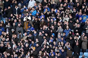 14 January 2012, Aston Villa V Everton Prints: Everton Fans Unite: Gathering at Villa Park Before the Premier League Showdown (14 January 2012)