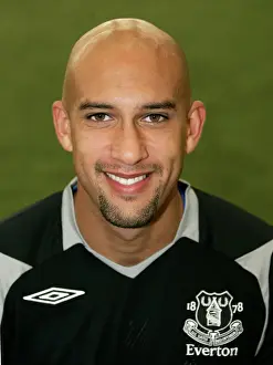 Everton FC 2008-09 Team: Andy Van der Meyde at Goodison Park