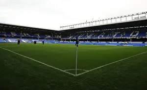 Everton V Aston Villa Prints: Everton FC: Barclays Premier League - Goodison Park: Aston Villa Showdown