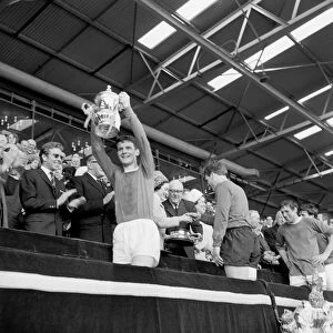 FA Cup Final -1966 Collection: Everton FC: Brian Labone's Triumphant FA Cup Victory, 1966