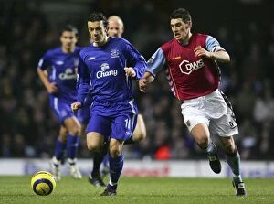 Images Dated 26th December 2005: Everton FC: A Football Rivalry - Simon Davies vs. Gareth Barry