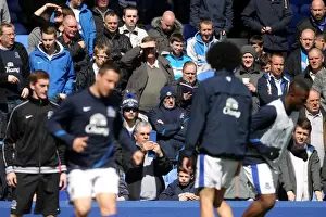 Everton 1 V Fulham 0 : Goodison Park : 27-04-2013 Prints: Everton FC: Goodison Park - Everton Fans Unite for Pre-Match Warm-Up vs Fulham (Everton 1-0)