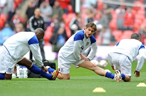 FA Cup - Semi Final - Liverpool V Everton - 14 April 2012 Prints: Everton FC: Jelavic and Team-mates Gear Up for FA Cup Semi-Final Clash against Liverpool at Wembley Stadium (April 14)