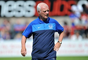 Pre Season Friendly - Morecambe V Everton - Globe Arena Prints: Everton FC: Jimmy Lumsden Leads Pre-Season Training at Morecambe's Globe Arena