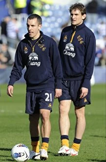 Images Dated 3rd March 2012: Everton FC: Osman and Jelavic Gear Up for Queens Park Rangers Clash in Premier League