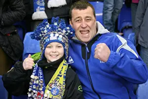 Everton FC: Passionate Roar at Goodison Park during Barclays Premier League Match vs. Blackpool