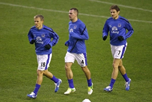 Everton 2 V Wigan Athletic 1 : Goodison Park : 26-12-2012 Prints: Everton FC: Phil Neville, Darron Gibson