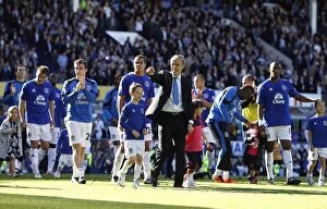 Images Dated 22nd May 2011: Everton FC: Phil Neville and Team Celebrate Premier League Victory at Goodison Park (22 May 2011)