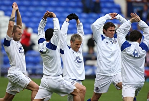 Everton FC: Phil Neville and Team Mates Gear Up for FA Cup Showdown vs Sunderland at Goodison Park (17 March 2012)