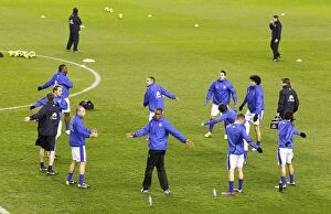 Images Dated 30th January 2013: Everton FC: Pre-Match Warm-Up at Goodison Park vs West Bromwich Albion (30-01-2013)