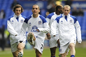 29 October 2011, Everton V Manchester United Prints: Everton FC: Pre-Match Warm-Up - Leighton Baines