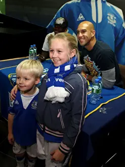 Everton FC Signing Session - Tim Howard and Louis Saha - Goodison Park