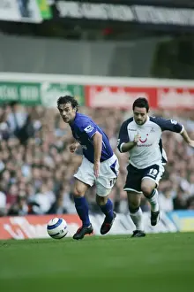 Tottenham V Everton Prints: Everton FC: Simon Davies vs. Andy Reid - A Football Rivalry