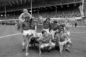 Everton FC: Unforgettable Championship Victory (1984-85) - The Moment of Triumph: Everton Players Celebrate