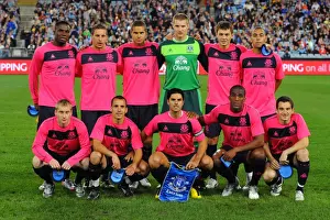 Everton FC: United in Pre-Season at ANZ Stadium - Sydney FC vs Everton Team Photo