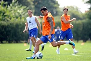 Images Dated 18th July 2011: Everton FC: Unyielding Determination - Intense Training in Philadelphia, July 2011