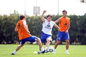Images Dated 18th July 2011: Everton FC: Unyielding Preparation - Intense Training in Philadelphia, July 2011