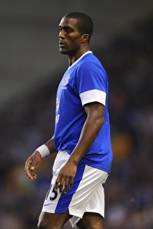 Pre Season Friendly - Everton V AEK Athens - Goodison Park Prints: Everton FC vs AEK Athens: Sylvain Distin in Action at Goodison Park (Pre-Season Friendly)