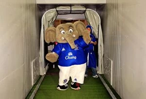 Images Dated 17th July 2010: Everton FC vs Brisbane Roar: Chang the Elephant's Debut - Pre-Season Friendly at Suncorp Stadium