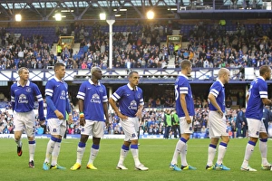 Capital One Cup Prints: Everton FC vs Stevenage: Everton Players Prepare for Capital One Cup Clash at Goodison Park (August 28)