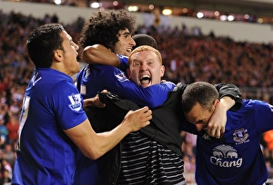 FA Cup - Round 6 Replay - Sunderland V Everton - 27 March 2012 Prints: Everton FC's FA Cup Triumph: Fan's Euphoria after Own Goal by Sunderland's Vaughan