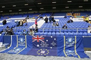Goodison Park Collection: Everton Football Club: Goodison Park - A Sea of Blue and White