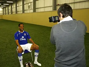 Joleon Lescott Prints: Everton Football Club: Joleon Lescott's 2008/09 Photocall at Goodison Park