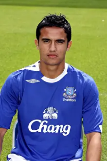 Everton Football Club: Tim Cahill at 2006/07 Photocall
