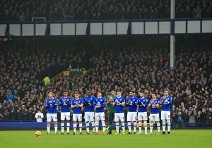 Everton v Manchester City - Goodison Park Collection: Everton Honors Graham Taylor and Jim Greenwood with a Minutes Applause before Everton v Manchester
