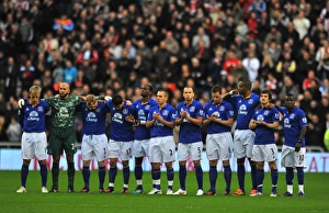 26 December 2011, Sunderland V Everton Prints: Everton Honors: A Minute's Applause Before Sunderland vs