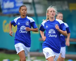 Everton Ladies Prints: Everton Ladies Gearing Up for FA WSL Clash against Lincoln Ladies at Goodison Park
