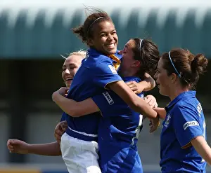 Everton Ladies Prints: Everton Ladies: Gwen Harries Scores Game-Winning Goal vs. Lincoln Ladies (FA WSL, 2012)