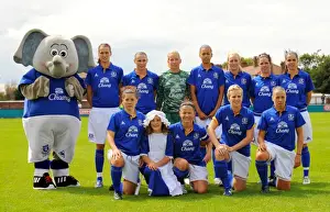 Everton Ladies Prints: Everton Ladies vs. Lincoln Ladies: FA WSL Clash with Changy the Elephant at Goodison Park (August 2011)