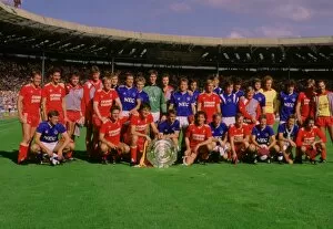 Vintage Moments Gallery: Everton and Liverpool teams share the 1986 Charity Shield