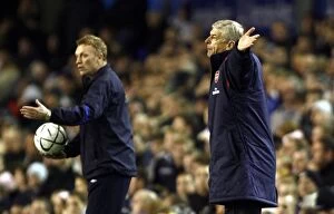 Images Dated 8th November 2006: Everton v Arsenal - 8 / 11 / 06 David Moyes and Arsene Wenger during the game