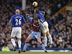 Alan Stubbs Prints: Everton v Aston Villa Alan Stubbs and Chris Sutton - Aston Villa battle for the ball