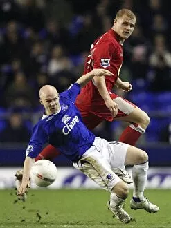 Season 06-07 Collection: Everton v Blackburn Rovers FA Cup Third Round Andrew Johnson and James McEveley